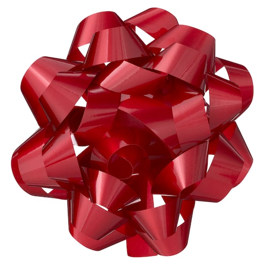 5.75&#x22; Red Lacquer Gift Bow by Celebrate It&#x2122;